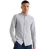 Mens Brewer Slim Fit Striped Oxford Shirt - True Navy - S image