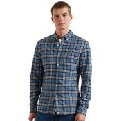 Mens Brewer Check Oxford Shirt - Blue Tide - S image