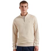 Mens Jim Quarter Zip Sweatshirt - Birch Grey Marl - XS image