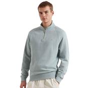 Mens Jim Quarter Zip Sweatshirt - Green Mist Marl - L image