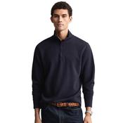 Mens Light Sacker Rib Half-Zip Sweatshirt - Evening Blue - S