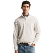 Mens Light Sacker Rib Half-Zip Sweatshirt - Seed Melange - S