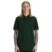 Mens M3600 Twin Tipped Polo Shirt - Grassroots/Stockport Blue/Oxblood - S image