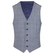 Mens Daryl Check Waistcoat - Grey - 44R image