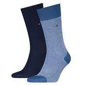 Mens 2-Pack Birdseye Socks - Blue - 6-8 image