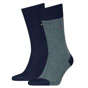 Mens 2-Pack Birdseye Socks - Navy/Multi - 6-8 image