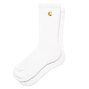 Mens Chase Socks - White/Gold - One image