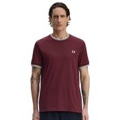 Mens Twin Tipped T-Shirt - Oxblood/Ecru - S image