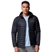 Mens Powder Pass Hybrid Hooded Puffer Jacket - Black - M image
