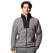 Mens Sequoia Grove Fleece Jacket - City Grey Heather/Black - M image