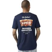 Mens Classic Pizza Graphic T-Shirt - Blue - S image