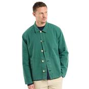 Mens Heritage Fishermans Cotton Canvas Jacket - Dark Ivy - S image