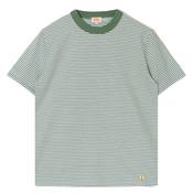 Mens Heritage Striped T-Shirt - Ivy/White - XS image