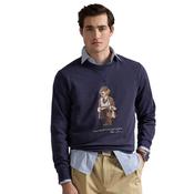 Mens Polo Bear Fleece Sweatshirt - Faded Blue Heather - S image