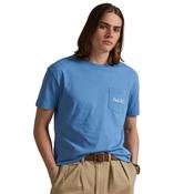 Mens Custom Slim Fit Polo Bear Jersey T-Shirt - Hatteras Blue - S image
