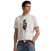 Mens Custom Slim Fit Polo Bear Jersey T-Shirt - Deckwash White - S image