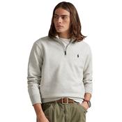 Mens Double-Knit Quarter-Zip Pullover - Sport Heather - XL image
