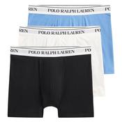Mens Stretch Cotton 3-Pack Boxer Briefs - Blue/White/Black - S image