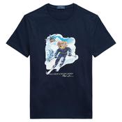 Mens Custom Slim Fit Polo Bear T-Shirt - Worth Navy/Active Bear - XS image