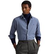 Mens Custom Fit Brushed Oxford Shirt - Blue Heather - S image