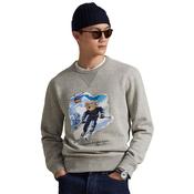 Mens Polo Bear Fleece Sweatshirt - Loft Heather/Active Bear - XS image