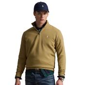 Mens Double-Knit Quarter-Zip Pullover - Desert Tan - M image