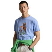 Mens Custom Slim Fit Polo Bear T-Shirt - Austin Blue - XS image
