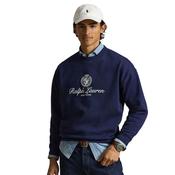 Mens Relaxed Fit Fleece Graphic Sweatshirt - Newport Navy - XS image