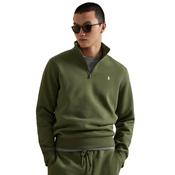 Mens Double-Knit Quarter-Zip Pullover - Supply Olive - XS image