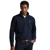 Mens Double-Knit Quarter-Zip Pullover - Aviator Navy - M image