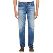 Mens Regular Tapered Jeans - Mid Dark Used Blue - 30W X 30L image