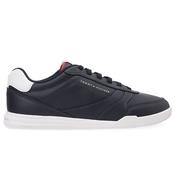 Mens Contrast Heel Leather Trainers - Desert Sky - 7 image
