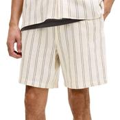 Mens Jaiden Coba Stripe Jog Shorts - Antique White - S image