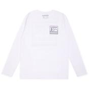 Mens Campout Long Sleeve T-Shirt - White - S image