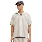 Mens Coba Stripe Resort Shirt - Antique White - M image