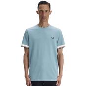 Mens Twin Tipped Cuff T-Shirt - Stockport Blue - S image