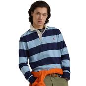 Mens The Iconic Rugby Shirt - Powder Blue/Newport Navy - L image
