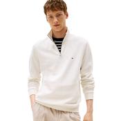 Mens Performance Quarter-Zip Intechno Knit Jumper - Ivory Petal - S image
