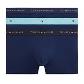 Mens Signature Repeat Logo Waistband 3-Pack Trunks - Blue/Aqua/Desert Sky - S image