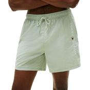 Mens Original Logo Mid Length Swim Shorts - Minty Grey - S image