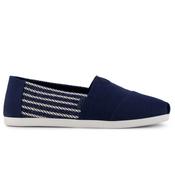 Mens Alpargata Loafers - Navy Blue Nautical Stripe - 7 image