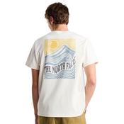 Mens Mountain Escape Relaxed Graphic T-Shirt - White Dune - XS image
