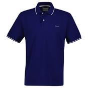 Mens Tipped Pique Polo Shirt - Rich Navy - M image