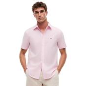 Mens Flex Poplin Gingham Shirt - Classic Pink - S image