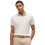 Mens Regular Fit Fluid Cotton Polo Shirt - Heathered Oatmilk - S image