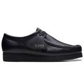 Mens Wallabee Shoes - Black Leather - 7 image