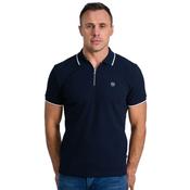 Mens Kanturk Zip Polo Shirt - Classic Navy - M image