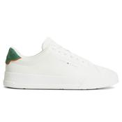 Mens Logo Court Leather Trainers - Ecru/Street Green - 7 image