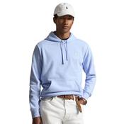 Mens Logo Fleece Hoodie - Pebble Blue - S