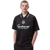 Mens Terrace Football T-Shirt - Heart Train Jacquard/Black - XS image
